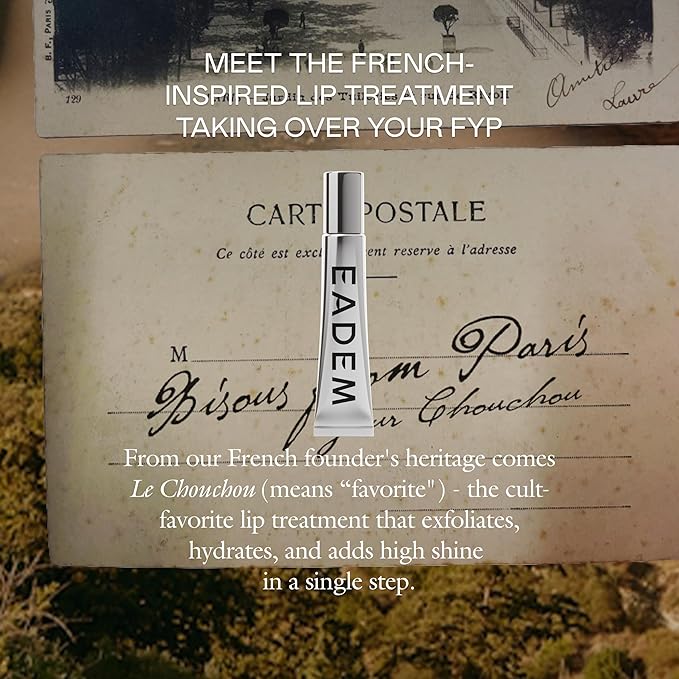 EADEM Le Chouchou Lip Softening Balm, Lip Gloss for Women, Lip Plumper & Lip Mask, Overnight Hydrating & Moisturizing Luxury Lip Balm, 0.5 oz, Butter Mochi