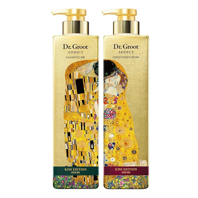 Dr. Groot Addict Kiss Edition Shampoo (22fl oz) - Professional Protein Hair Shampoo for Damaged Hair & Thin, Gold Formula, Panthenol, Salicylic Acid, & Niacinamide