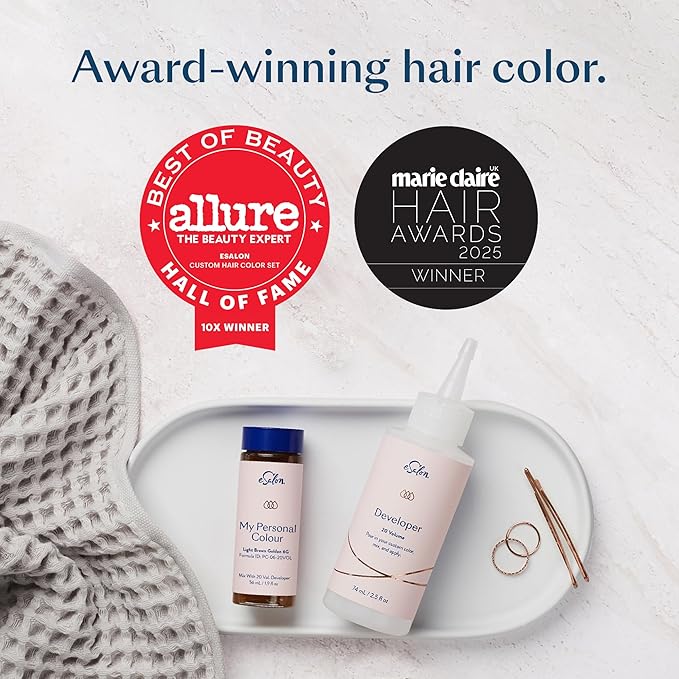 eSalon Permanent Hair Color & Hair Dye Kit - Dark Brown Chocolate - Personal Colorist for Up To 100% Gray Coverage, Ammonia-Free, All Hair Types