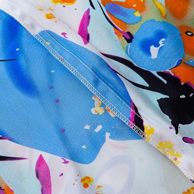 SLPBABY Silk Pillowcase for Hair and Skin with Hidden Zipper Print (Queen, Pattern3)
