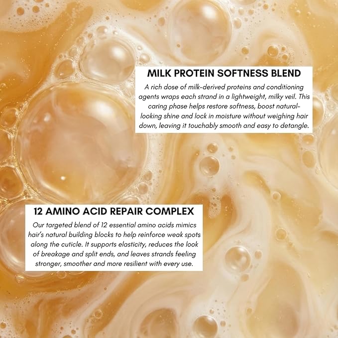 Morfose Milk Therapy Mousse Conditioner Spray, Moisturizing Treatment for Dry, Damaged, Brittle Hair, Restore Softness and Shine (6.76 Fl Oz (Pack of 1), Milk Therapy)