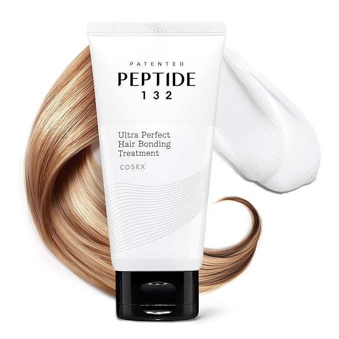 COSRX PEPTIDE 132 Hair Bonding Repair Treatment - Deep Conditioner Hair Mask for Damaged, Dry Hair, Repairs Breakage & Split Ends, For All Hair Types, Stocking Stuffers – 4.05 fl oz