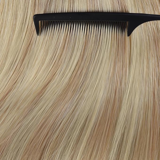 YoungSee Invisible Tape in Hair Extensions Highlight Blonde Tape Hair Extensions Real Human Hair Ash Blonde Tapes in Real Human Hair Extensions for Women Short Hair Extension 12 Inch 20pcs 30g