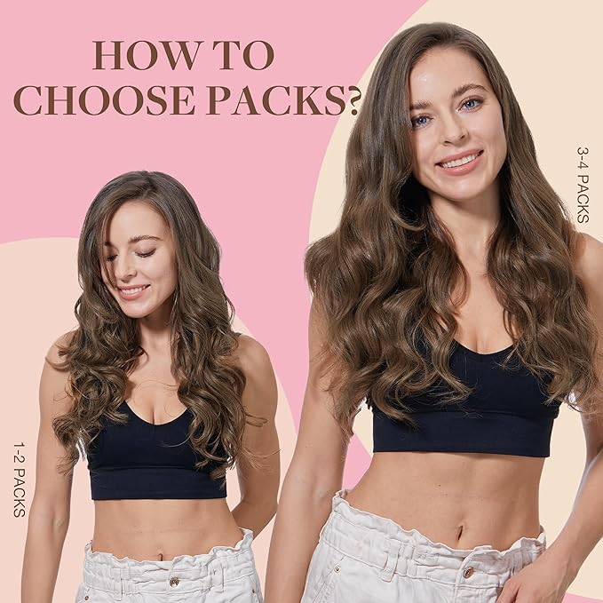GOO GOO Tape in Hair Extensions Human Hair, 5 Light Ash Brown, 16inch 50g 20pcs, Skin Weft Seamless Invisible, Silky Straight with Thick Ends, Remy Human Hair