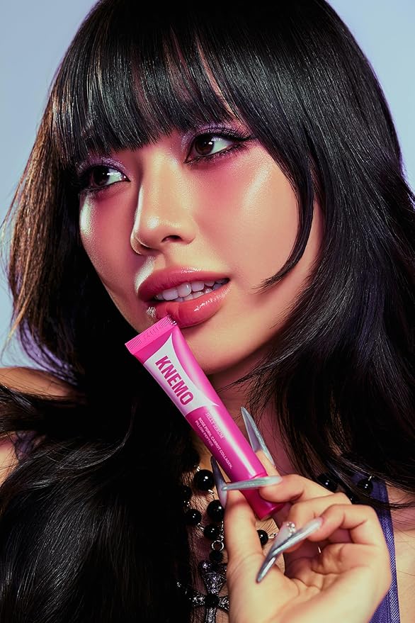 LipLock Jelly Serum for Dry Lips, Long-Lasting, Hydrating, Plumping, Glossy Mask with Rose PDRN, Carrot Collagen, Pillow Peptide, Moisturizing Tinted Lip Balm. (Grape Crush)