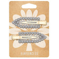 2PCS Rhinestone Hair Clips,Snap Hair Accessories,Decorative Hair Clips,Rhinestone Barrettes For Women Girls(SET21)
