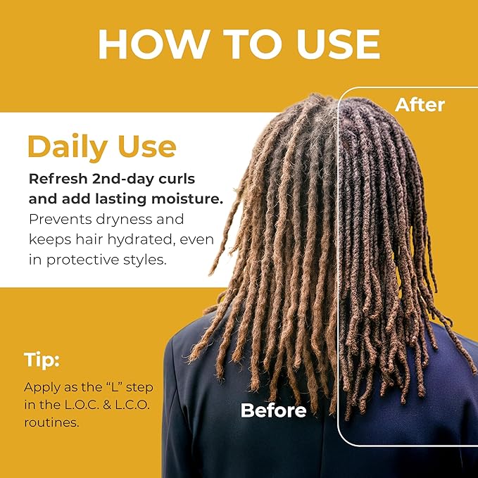 Hydrate Me Rosewater Silk Spray with Silk Amino Acids and Coconut Water To Refresh and Revive All Hair Textures and Styles, Light Floral Spray for use with LOC/LCO Methods, 8 ounces