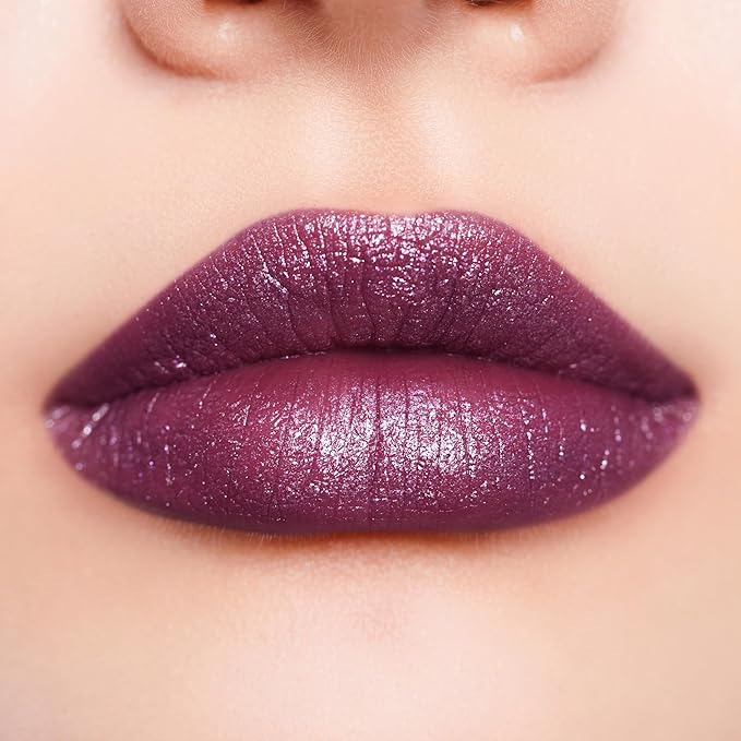 Oulac Purple Lipstick for Women with Metallic 3D Shine Lightweight Hydrating Formula, High Impact Lip Color, Vegan & Gluten Free Beauty, Full Coverage Lip Makeup, Virtual Violet(22)