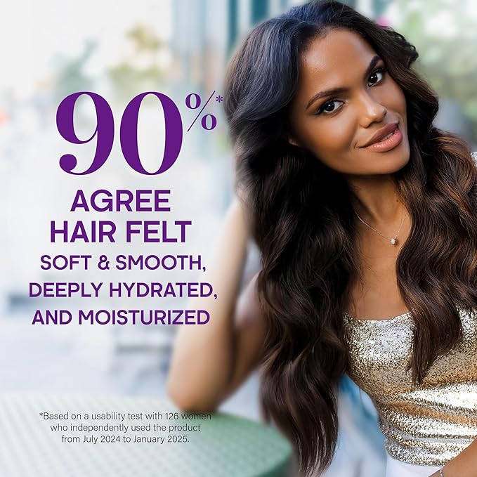 Hydrating Hair Mask – Post Hair Relaxer for Damaged & Dry – Deep Conditioning Keratin Treatment for Curly & Color-Treated – Soft, Smooth, Anti-Frizz & Split Ends Repair with Collagen, Biotin – 10 oz