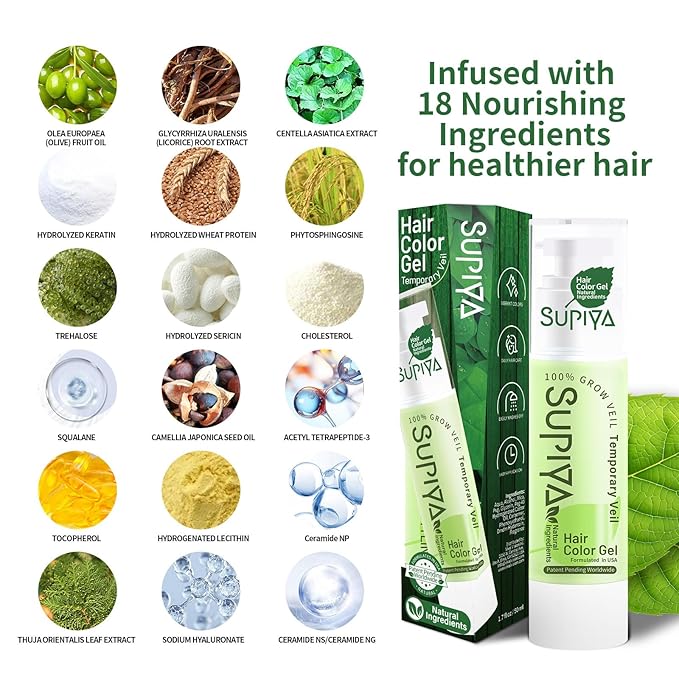 Temporary Hair Color Gel, Green Hair Dye Color Gel Washable Natural Instant Hair Color Wax for DIY Hairstyle for Kids Men Women(Color #20W)