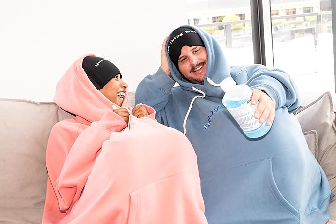 Huggs Migraine Relief Cap - Everything Hurts - Cooling Gel Head Wrap, Cold Compress Cap for Headache, Stress, & Tension