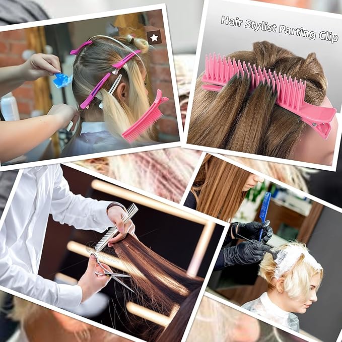 4pack Grip Clips for Hair Sectioning Styling, Haircuts Coloring cosmetology supplies hair cutting clips