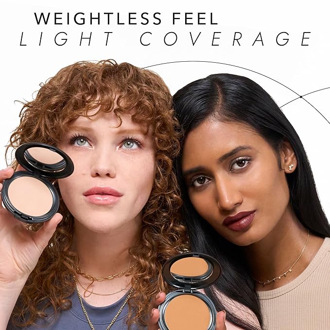 COVER FX Pressed Mineral Foundation - Shade L1 - Weightless Powder Foundation - Buildable Light to Full Coverage - Matte Finish - All Skin Types