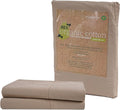 Lane Linen 100% Organic Cotton King Size Pillow Cases Set of 2 (20''x36'') Pillow Cases King Size Certified Organic Cotton Pillowcases King Pillow Cases Set of 2 Brown Pillow Cases Taupe