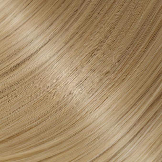 Blonde Synthetic Hair Toppers for Women with Thinning 3D 360° Cover Clip in Wispy Bangs Upgraded Adjustable Bandage 18 Inch Long Layered