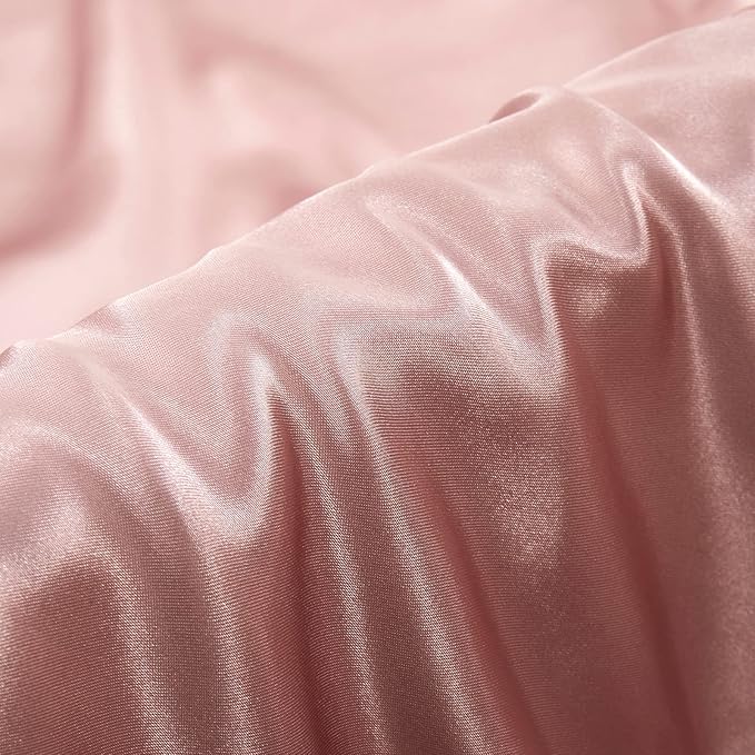 Aormenzy Champagne Satin Pillowcase for Hair and Skin, Satin Pillow Cases for Women Standard Size Set of 2 with Envelope Closure Silky Pillow Covers Wrinkle, Fade Resistant (20x26 Inches)
