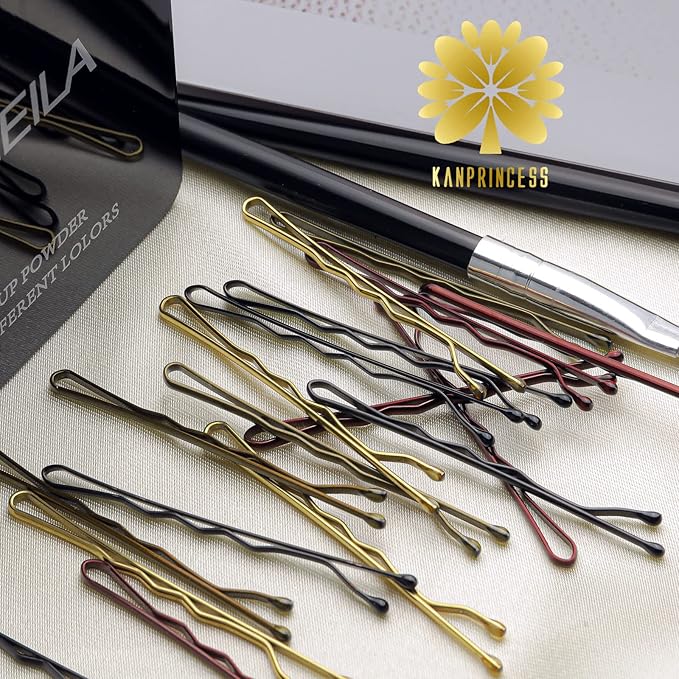 200PCS 2.4Inch Bobby Pins Multi color,Pain-Free Bobby Pins for All Hair Types,Hair Pins for Women Girls,Hairpins for Buns with Box(Multicolor)