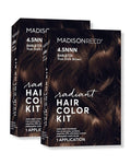 Madison Reed Radiant Hair Color Kit - 4.5NNN Darkest Brown with Warm Tones (Barletta Brown), 100% Gray Hair Coverage Permanent Hair Dye for Resistant Grays | PPD-Free & Ammonia-Free, 2 Pack