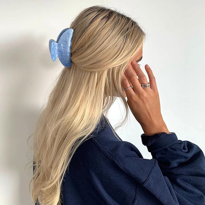 5Pcs Hair Claw Clips Medium Hair Clips for Thick/Thin Hair Strong Hold Non-slip Hair Jaw Clamp Styling Hair Accessories for Women and Girls