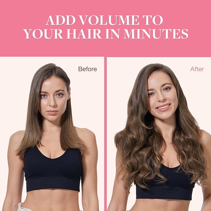 GOO GOO Clip in Hair Extensions Real Human Hair, Remy Human Hair Extensions Clip ins for Women, Natural Human Hair, 22inch 160g 7Pcs, #5 Light Ash Brown