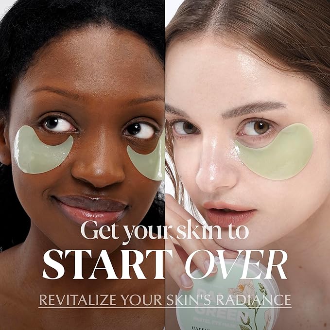 Pale Green Pastel Eye Mask - Cooling Eye Patches for Puffy Eyes | Skin-Firming Under Eye Patches for Sagging Skin | Soothing Under Eye Mask Patches (3.04 fl oz, 30 Sets, 60 EA)