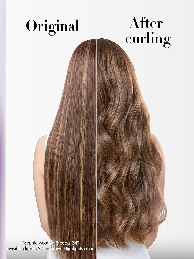 LUVME Invisible Clip in Hair Extensions Real Human Hair, 22 inch 110g 6Pcs, Brown Highlights Human Hair Extensions Clip ins for Women, Natural Seamless Straight Human Hair