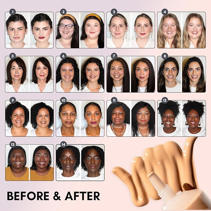 Clover Skin Is In Serum Foundation | Hydrating Face Serum, Lightweight Foundation, Cruelty-Free & Vegan | With Squalane And Sunflower Seed Wax | 30 ml - Shade 01 (Ultra Fair)