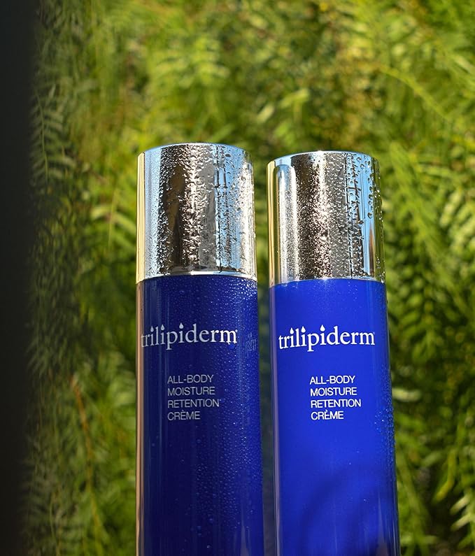 Trilipiderm Weekender Bundle – All-Body Moisture Retention Crème Broad Spectrum SPF 30 with Vitamin D and All-Body Moisture Retention Crème, 8 Ounce Airless Pump Bottles