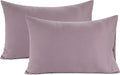 Lane Linen 100% Organic Cotton King Size Pillow Cases Set of 2 (20"x36") - Pillow Cases King Size - Certified Organic Cotton Pillowcases - King Pillow Cases Set of 2 - Purple Pillow Cases - Lilac