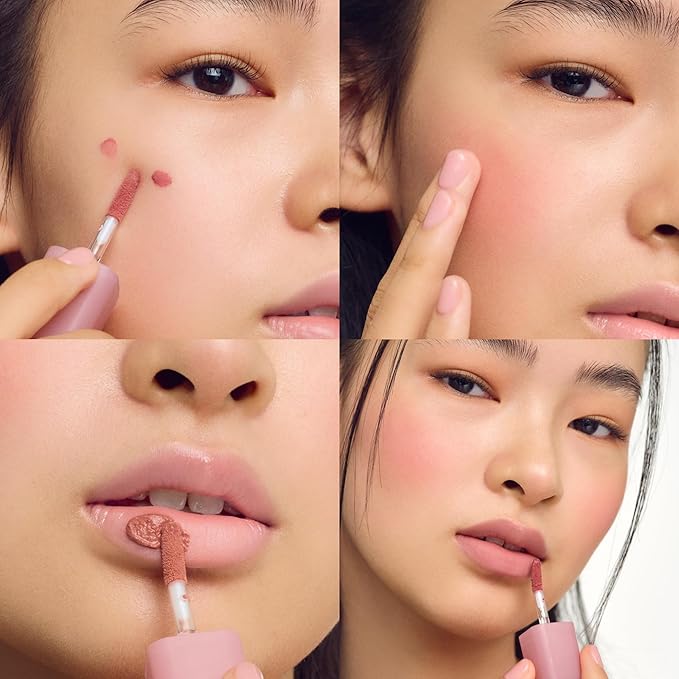 COLORGRAM NUDE BLUR TINT 10 DEAD ROSE | Soft Velvet Matte Liquid Lipstick & Cheek Tint | Lightweight Blurring Tint for a Smooth & Airbrushed Finish | Long-Lasting & Non-Sticky Formula