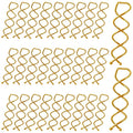 30 Pcs Spiral Hair Pins, Spin Pins for Hair, Alloy Spiral Bobby Pins, Bun Twist Spiral Hair Pins with Non-scratch Rounded Tips for Women Bun Hair Style (Gold)