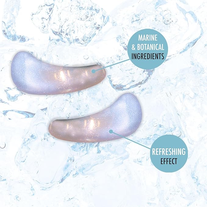 L'Action Paris Anti-Fatigue Ice Patches, Eye Masks for Brightened Refreshed and Calm Skin, Enriched with Niacinamide and Probiotics, Ideal for Tired Skin, Pack of 2