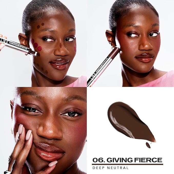 Sacheu Liquid Contour STAY-N Long Wear Cream Contour Makeup — Long Lasting, Blendable, & Lightweight Formula — Vegan & Cruelty-free, Giving Fierce