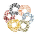 LOOKSEVEN Classic Plaid Hair Scrunchies for Women, 6PCS Bandana Scrunchy Hair Ties, Scrunchies Hair Ties for Women. (Classic Plaid)