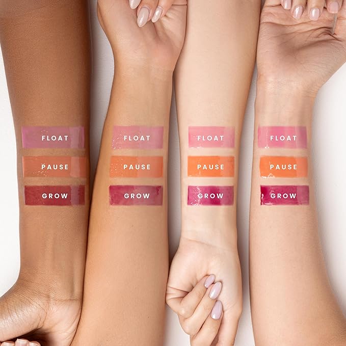 Karuna Skin - Tinted Lip Oil, Soothing & Moisturizing Lip Products with Peptides, Antioxidants, Hydrating Flattering Vegan Lip Tint, Pause, 4.8 mL/0.16 fl. oz