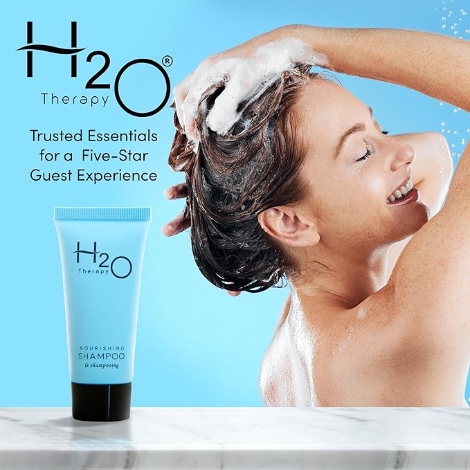 H2O Therapy Shampoo, Travel Size Hotel Hospitality, 0.85 oz (Case of 300)
