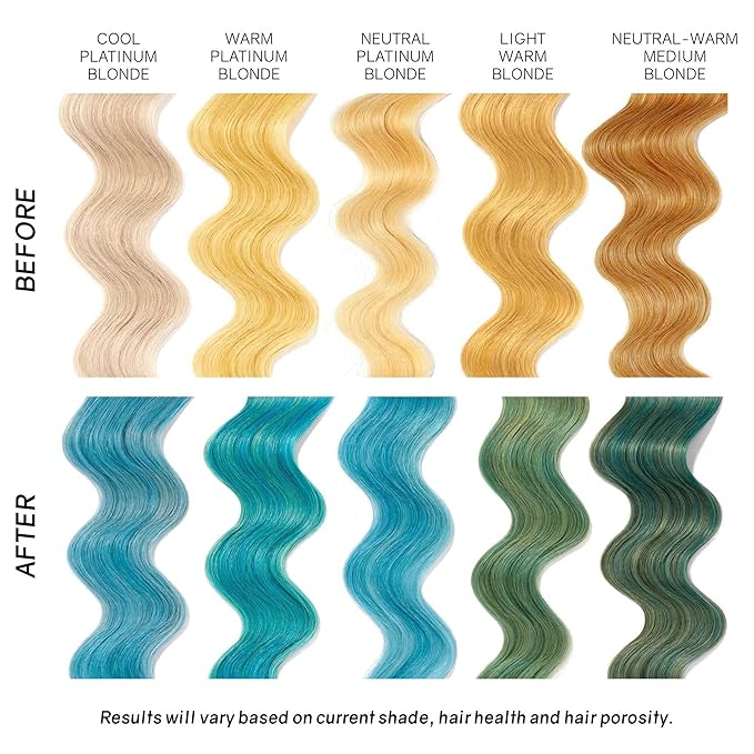 Overtone Semi Permanent Hair Color Conditioner, Vibrant Teal, 8 oz, Nourishing, Damage-Free, Color Depositing Mask for All Hair Types with Shea Butter & Coconut Oil, Vegan & Cruelty-Free