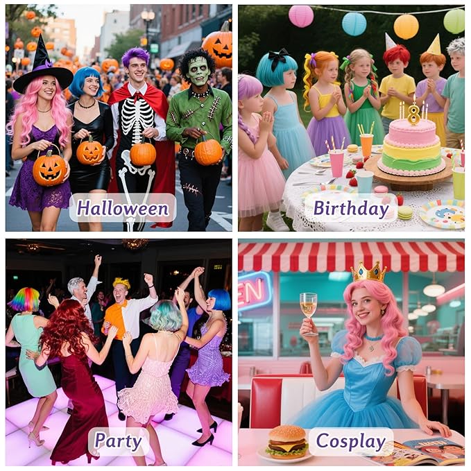 Pink Hair Spray, Temporary Hair Color Spray For Kids Women Men, Temporary Hair Dye Washable Hair Color Wax, Non-Sticky Color Hair Spray for Halloween Crazy Hair Day,Cosplay Party DIY,Christmas (Pink)