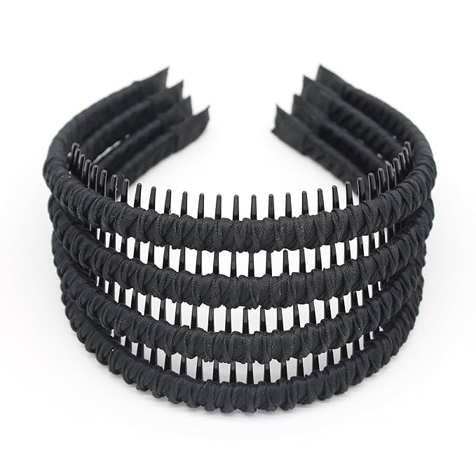 Black fashion headbands for women hair accessories short hair head bands non slip thin hair bands(4 color)
