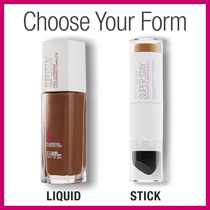 Maybelline New York Super Stay Foundation Stick For Normal to Oily Skin, Golden, 0.25 oz.