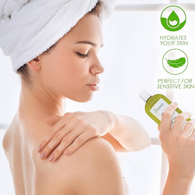 Soapeauty Extra Virgin Olive Oil | 100% Pure & Natural Unrefined Cold-Pressed Carrier Oil | Massage & Body Oil | for Skin, Face, Hair, and Soap Making | Carrier for Essential Oils - 12 Fl Oz