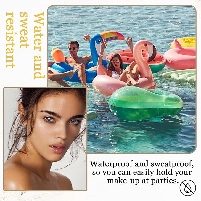 Lightweight Setting Powder,Waterproof Oil Control Translucent Face Powder,Smooth Long Lasting Matte Finish Loose Powder with Face Makeup Brush & Powder Puff（Natural Color）