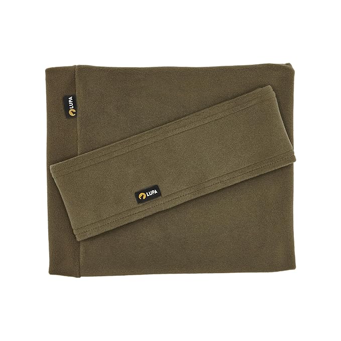 Lupa Handmade Unisex Triple-Layer Micro Fleece Headband - Headband Ear Warmer - Ear Warmers for Women & Men - Ears Cover (Military Green)