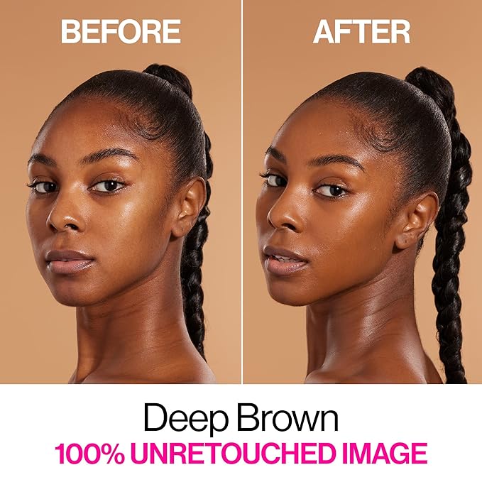 wet n wild Bare Focus Skin Tint, 5% Niacinamide Enriched, Buildable Sheer Lightweight Coverage, Natural Radiant Finish, Hyaluronic & Vitamin Hydration Boost, Cruelty-Free & Vegan - Deep Brown