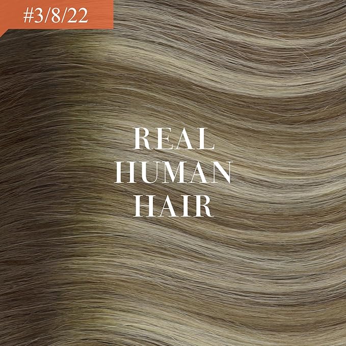Ve Sunny Hair Extensions Ponytail Real Human Hair Wrap Around Clip in Ponytail Hair Extensions Straight Extensions Human Hair for Women Walnut Brown Ombre Light Brown Balayage Blonde 18inch 80G