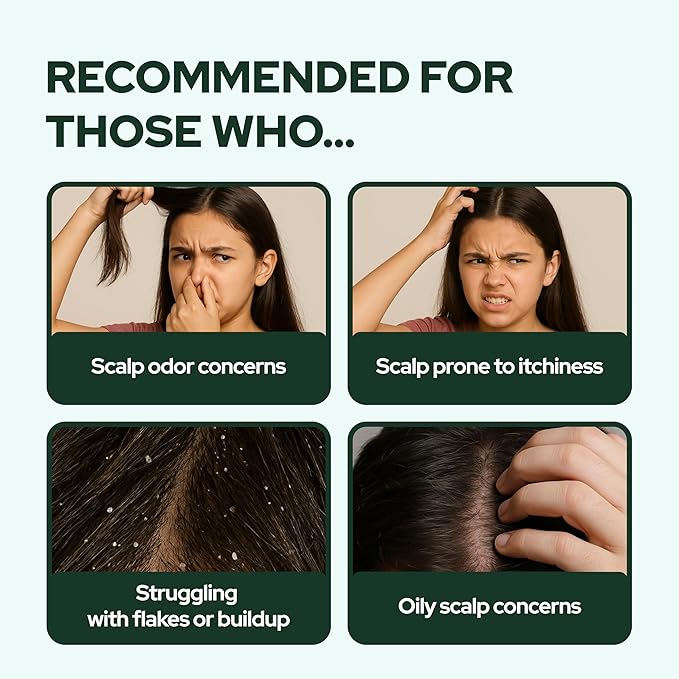 TS GD Shampoo for Flake Prone, Uncomfortable Scalp (28.2 Fl Oz, GD Big) For Youth & Teens | Gentle Scalp-Care Routine | Silicone, SLS, SLES Free | Korean Hair Care (Big Green)