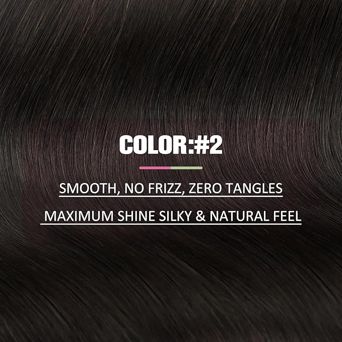 YoungSee Tape Hair Extensions Real Human Hair Brown 14inch 50g 20pcs Invisible Tape in Brown Hair Extensions for Women Human Hair Tape-in Extension Silky Straight