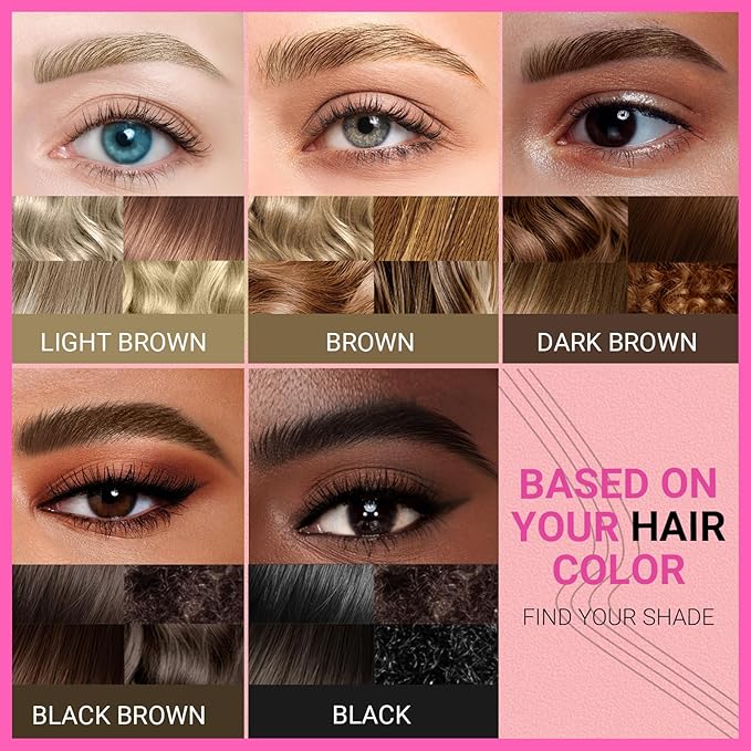 iMethod Eyebrow Pen - Eyebrow Pencil Magical 2-in-1 Eye Brow Pencils for Women with 4-Fork-Tip & Precise Brush-Tip for Natural Hair-Like Brows, Last All-Day, with Eyebrow Spoolie Brush, Black