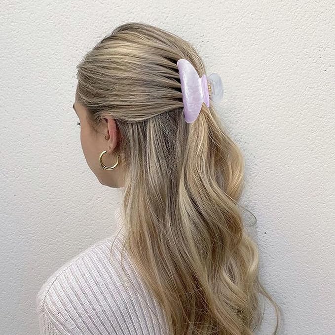 5Pcs Hair Claw Clips Medium Hair Clips for Thick/Thin Hair Strong Hold Non-slip Hair Jaw Clamp Styling Hair Accessories for Women and Girls