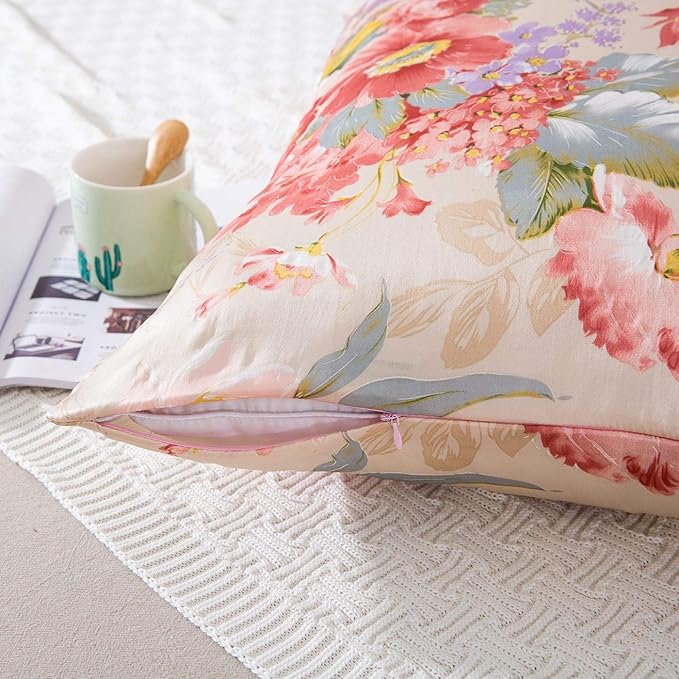 SLPBABY Silk Pillowcase for Hair and Skin with Hidden Zipper Print (Standard, Pattern16)